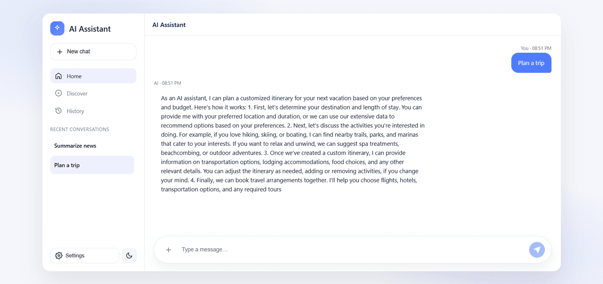 AI Chatbot with Persistent Chats screenshot 3