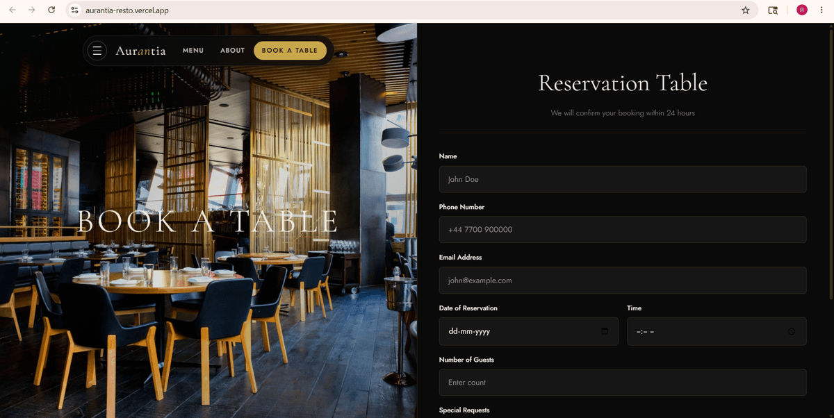 Aurantia Restaurant screenshot 3