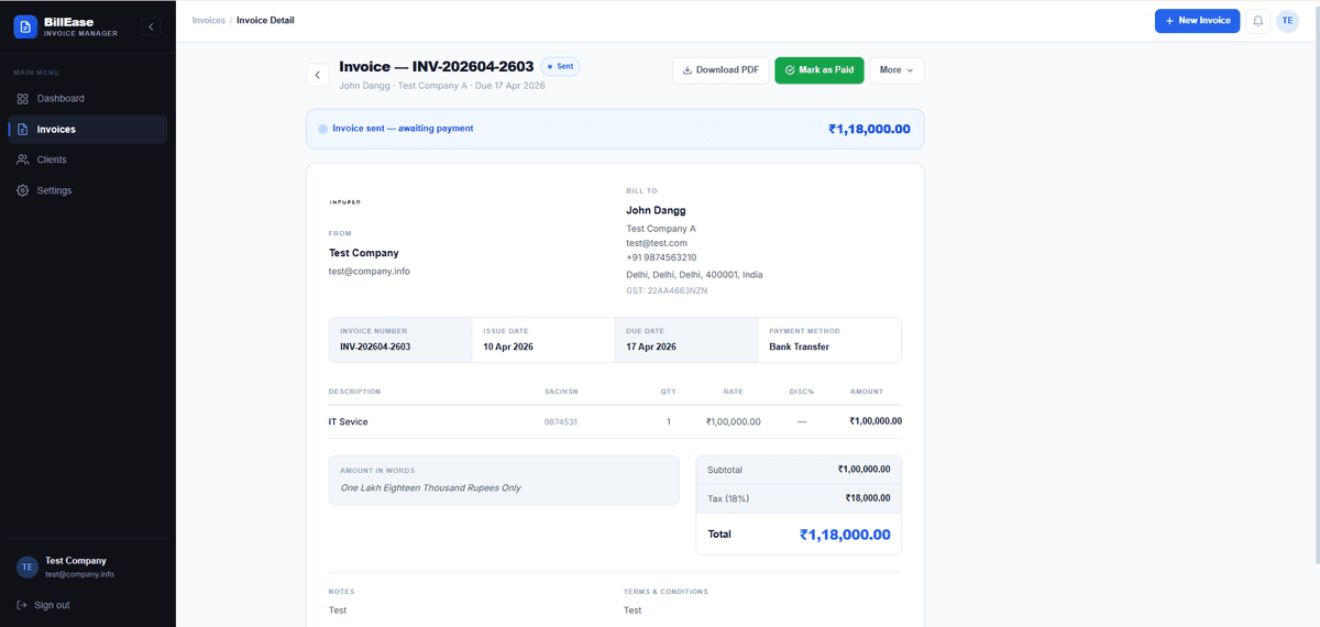 BillEase screenshot 3