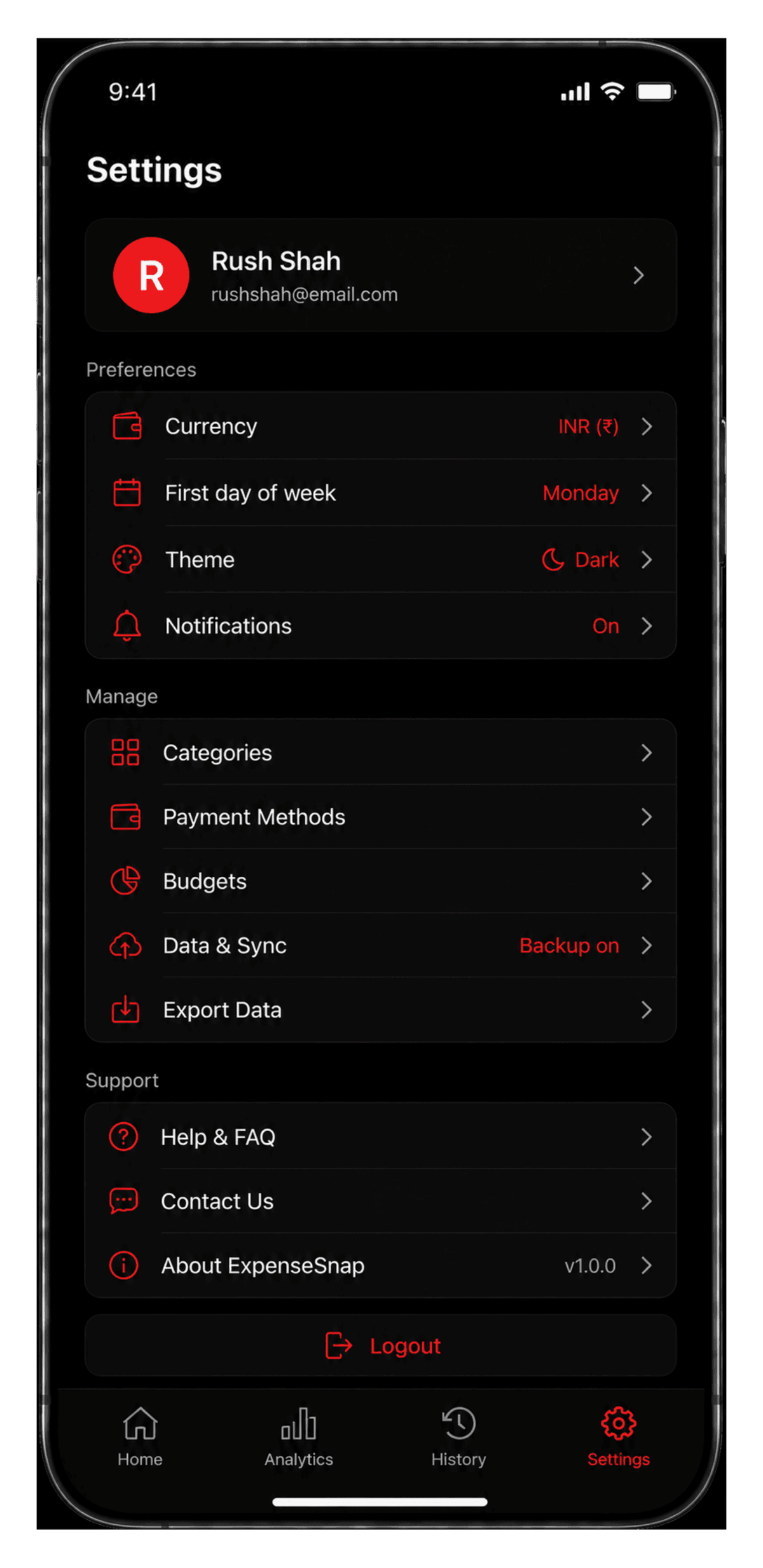 ExpenseSnap — Personal Expense Tracker screenshot 8