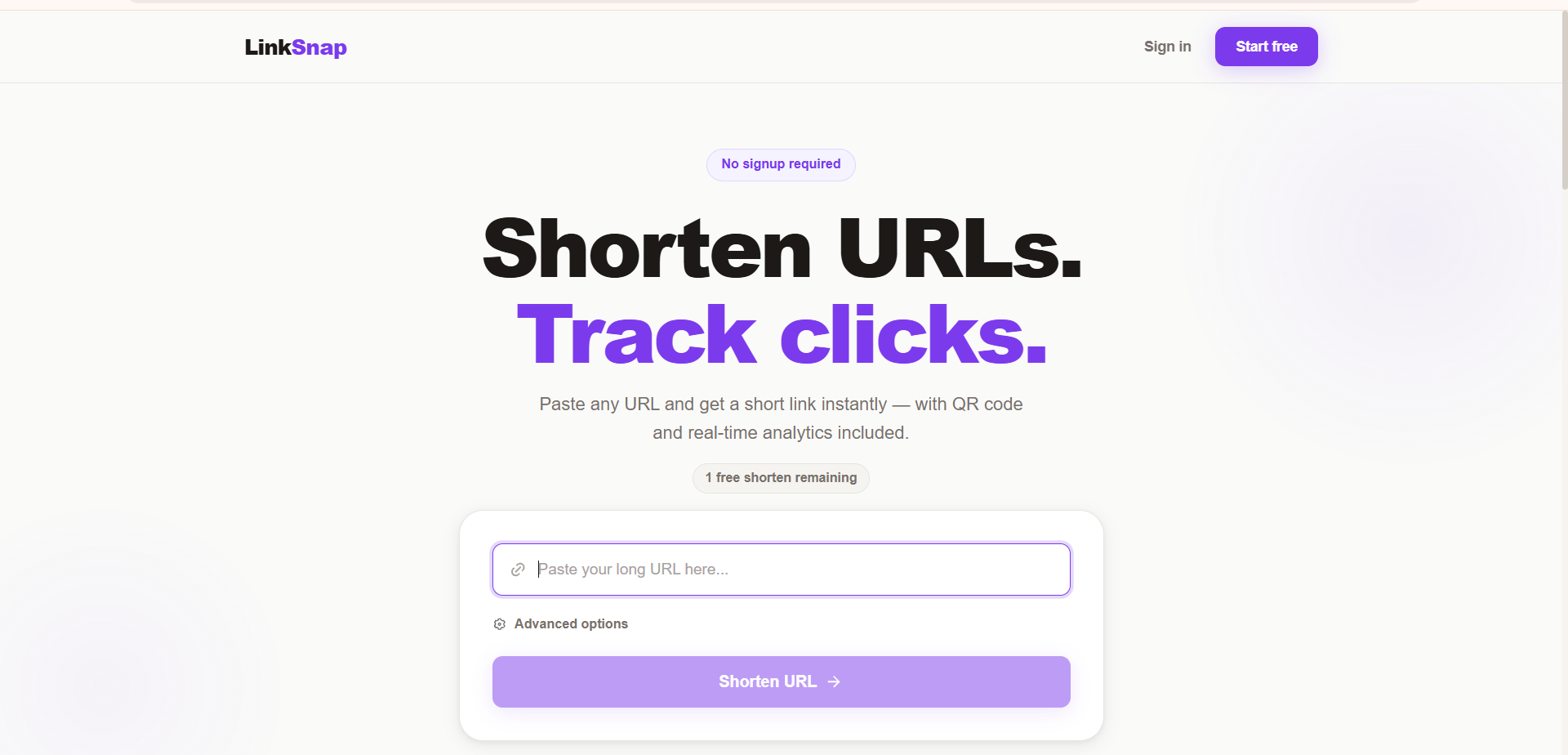 LinkSnap — URL Shortener with Analytics